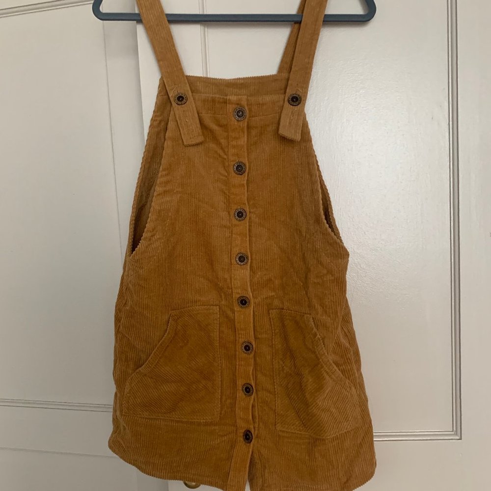 Corduroy overall dress